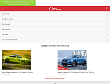 Tablet Screenshot of cars.co.za